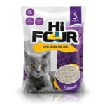 Arena para gato con esmectita Hi Four aroma lavanda
