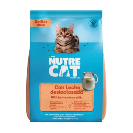 Alimento para gato cachorro Nutrecat leche deslactosada
