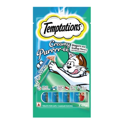 Snack cremoso para gato Temptations Creamy Pure