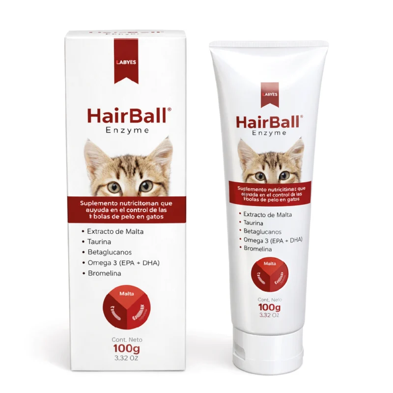 Suplemento nutricional para gato Hairball Enzyme