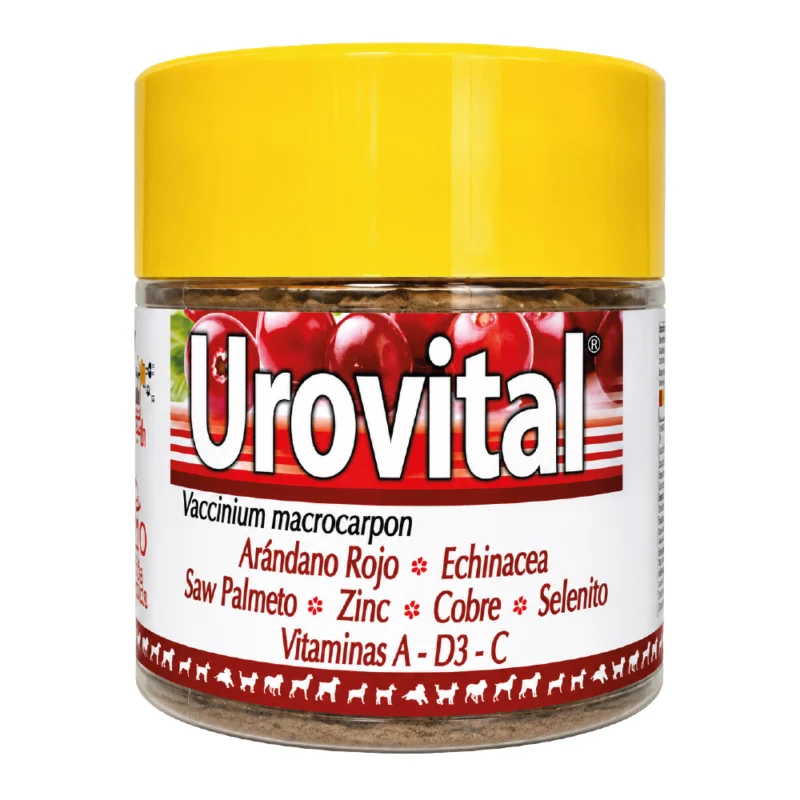 Suplemento para perro y gato Urovital Crunch frasco