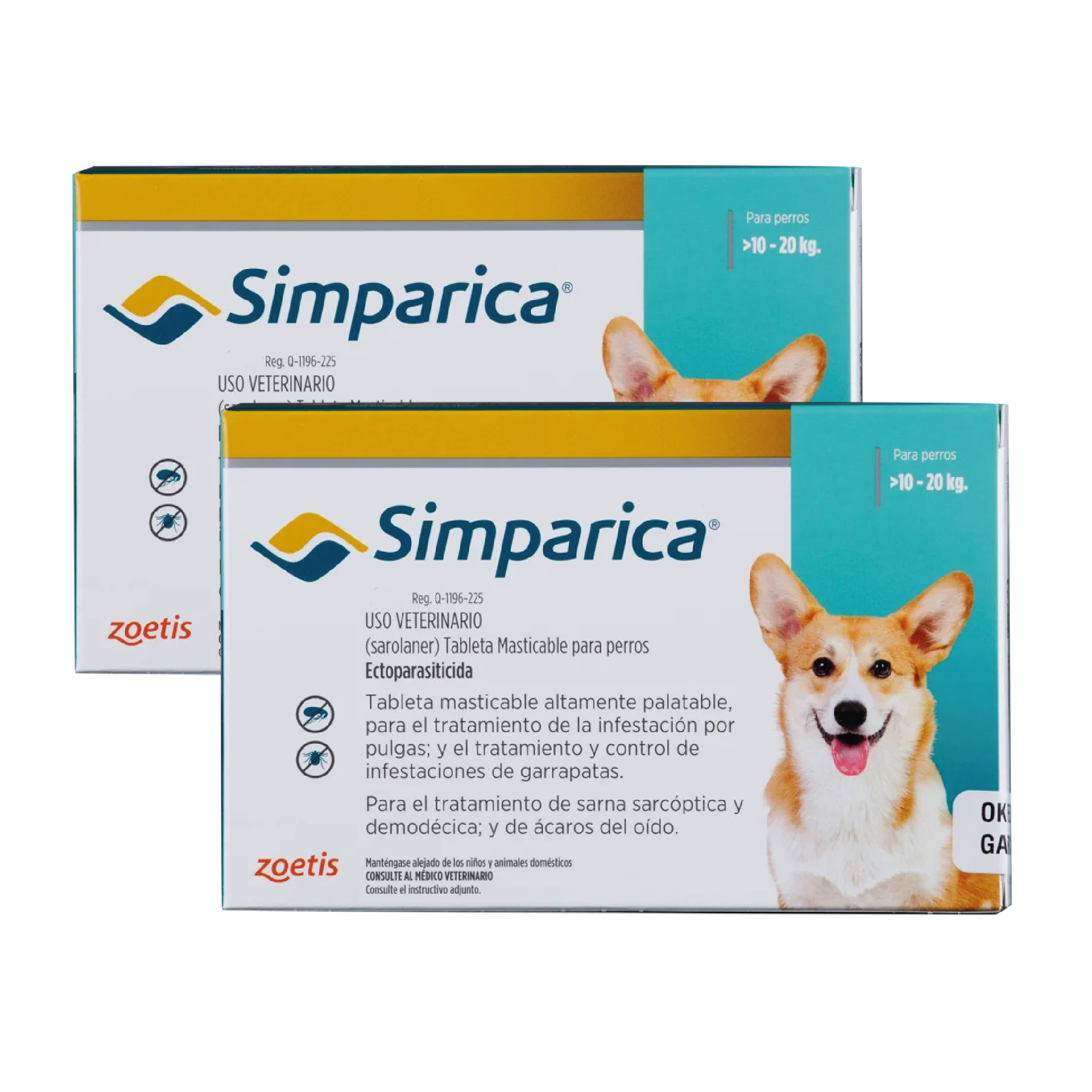 Sin título-2-10 Promoción simparica caja azul peso 10 a 20 kg ( 2 und con 50% de descuento) - Imagen 1
