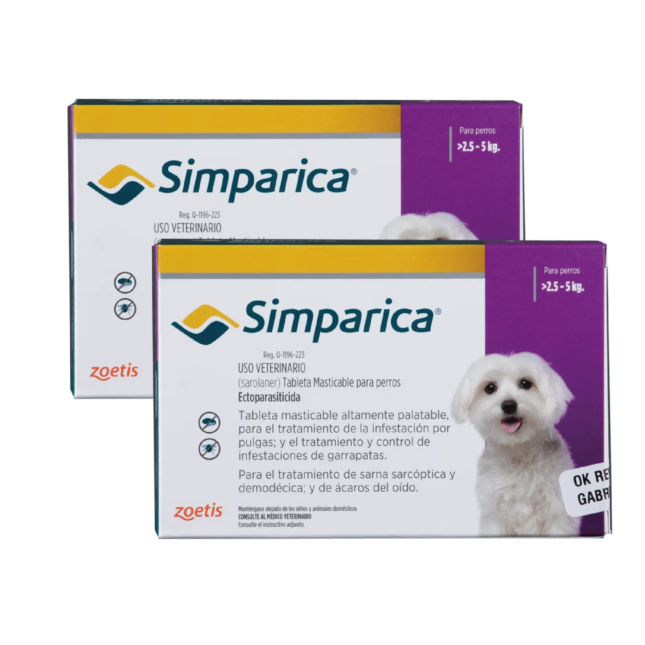 Sin título-2-13 Promoción simparica caja morada peso 2.5 a 5 kg ( 2 und con 50% de descuento) - Imagen 1