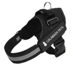 Arnés antitirones para perro Calabaza Pets color negro