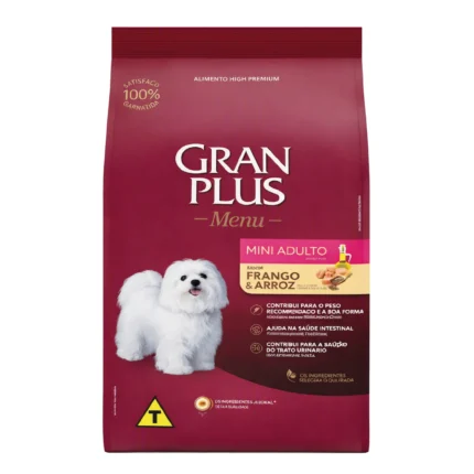 Alimento para perro mini adultos Gran Plus Menú Pollo y Arroz